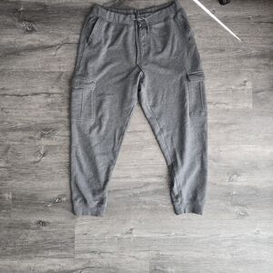 Gray Cargo Jogger Pants